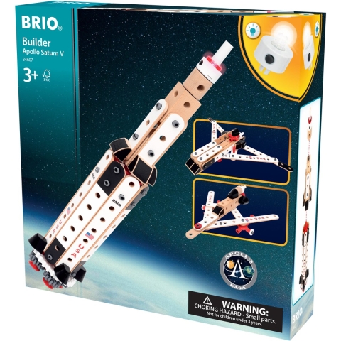Brio Apollo Saturn V Constructieset Constructor Aantal onderdelen: 91 Leeftijdsklasse: Vanaf 3 jaar