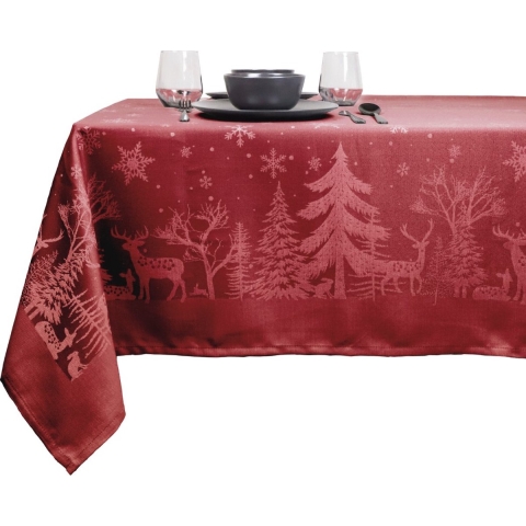 Tafelkleed Rody 150x200 cm red Unique Living - Unique living