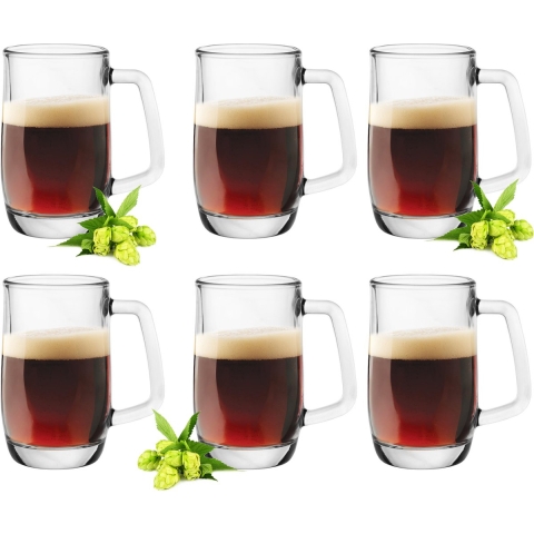 Glasmark Bierglazen - Bierpullen - transparant glas - 12x stuks - 300 ml - Oktoberfest -