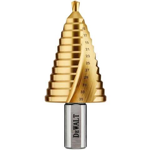 DeWalt Accessoires Metaal trappenboor | Titanium | 5-35 mm | schacht aansluiting - DT90247-QZ