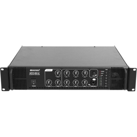 Omnitronic MPZ-180.6 PA-versterker 180 W 6 zones