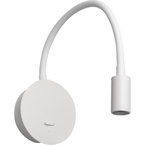 ETH Wiflex - wandlamp - Ø 2,3 x 8 cm - 3W dimbaar LED incl. - wit