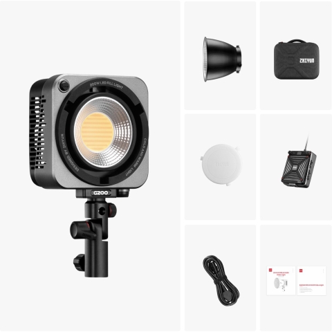 Zhiyun Molus G200 w/ Powersupply | LED&Continu licht | 6970194087665