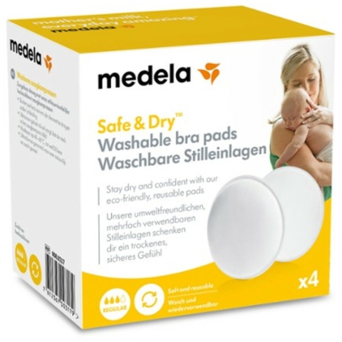 2x Medela Wasbare Zoogcompressen 4 stuks