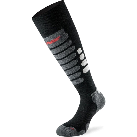 Lenz Skiing 3.0 skisokken zwart/grijs, 35-38