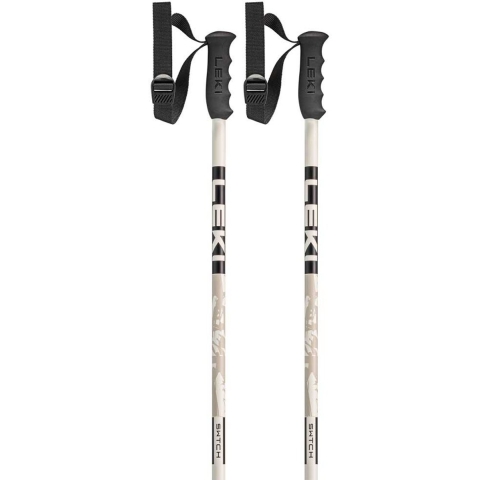 LEKI Swtch skistokken lichtgrijs/zwart, 115 cm