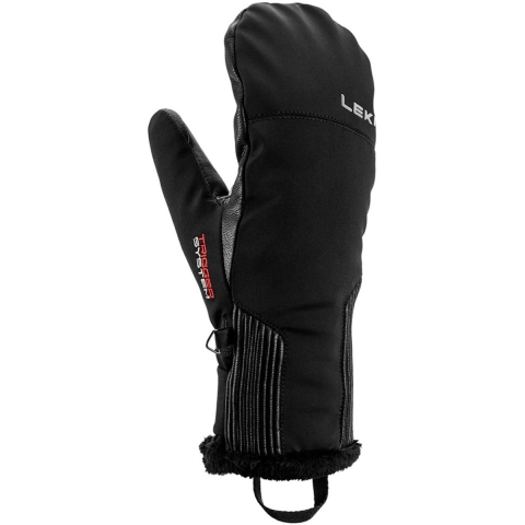 LEKI Vallarta 3D Mitten skiwanten zwart dames, 7.5