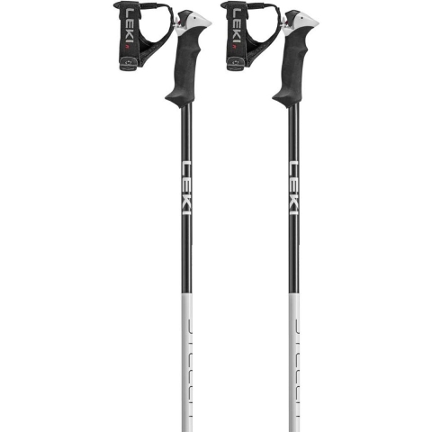LEKI Stella S dames skistokken wit/antraciet, 120 cm