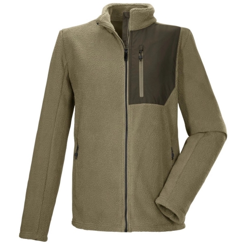 Killtec KOW 105 sherpa fleece vest heren taupe, XXL