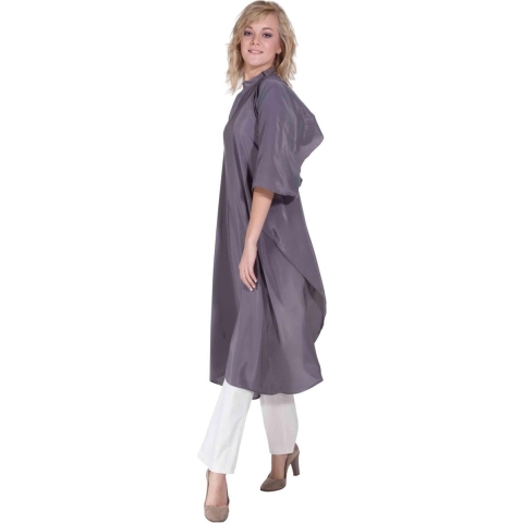 Sibel Cutting Cape Flexi 4 Press-buttons Grey