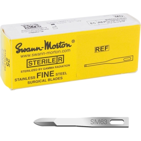 Swann-Morton Fine Blades Sterile - 25pcs SM63