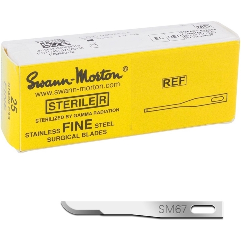 Swann-Morton Fine Blades Sterile - 25pcs SM67