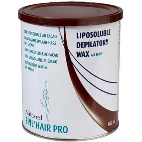 Sibel EHP Liposoluble Wax Pot 800ml Chocolate Face/Body