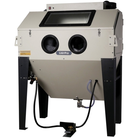 AirPro straalcabine 420L met voordeur en 2 zijdeuren