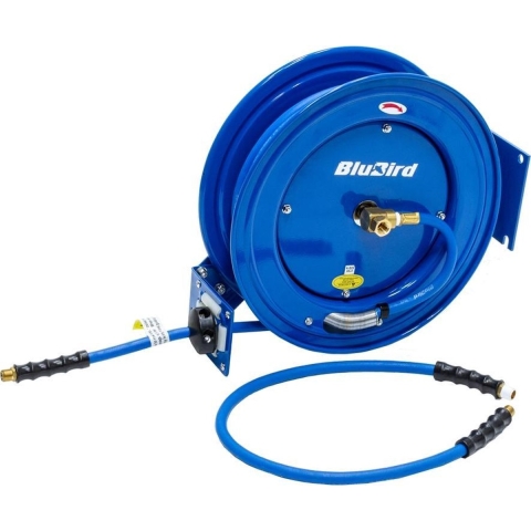 Blubird Luchtslanghaspel enkele arm 10mm x 10mtr
