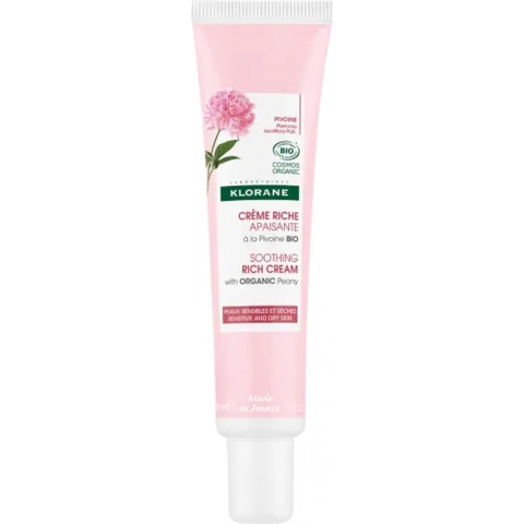 Klorane Rijke Kalmerende Crème met Bio Pioenroos | 40 ml