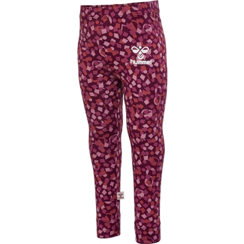 Hummel Leggings - hmlConfetti - Windsor Wine - Hummel - 1½ jaar (86) - Leggings