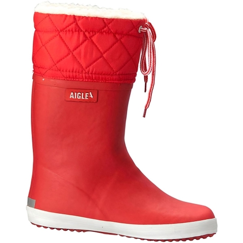 Aigle Thermolaarzen - Giboulee 2 - Rood/Wit - Aigle - 38 - Regenlaarzen