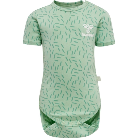 Hummel Romper s/s - hmlRiver - Grijs Jade - Hummel - 74 - Romper S/S