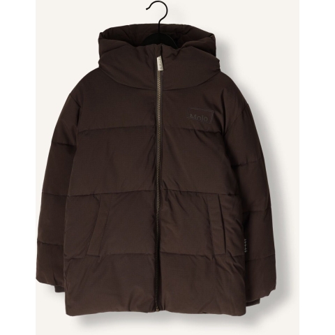 Molo Gevoerde Jas - Hilo - Dark Cocoa - Molo - 8 jaar (128) - Donsjassen