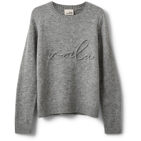 Sofie Schnoor Blouse - Gebreid - Grey Melange - Sofie Schnoor - 16 jaar (176) - Shirts