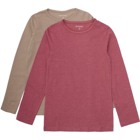 Minymo Blousen - 2-pack - Apple Boter - Minymo - 5 jaar (110) - Shirts