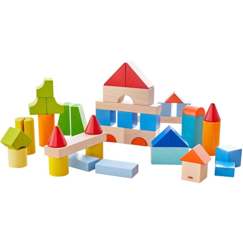 HABA Bouwblokken - Hout - My First Building Blocks - 46 stk - HABA - OneSize - Blokken