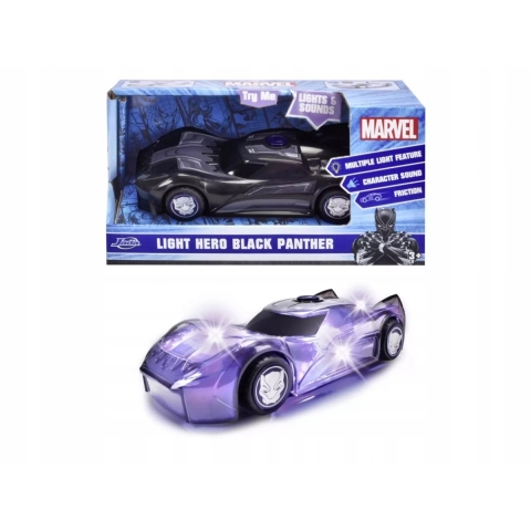 Jada Auto - Marvel Light Hero - Black Panther - 1:32 - Dickie Toys - OneSize - Auto