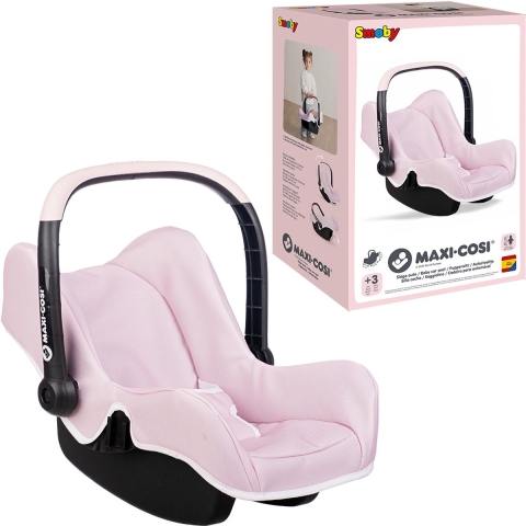 Smoby Autostoel Tot Poppen - Maxi-Cosi - Roze - Smoby - OneSize - Poppentoebehoren