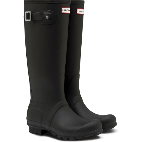 Hunter Regenlaarzen - Original Tall Wellington - Zwart - Hunter - 38 - Regenlaarzen
