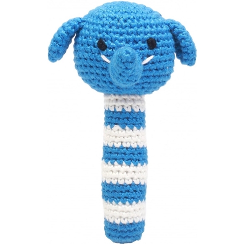 NatureZoo Rammelaar - Hr. Olifant - Blauw/Wit - NatureZoo - OneSize - Rammelaar