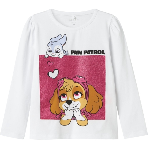 Name It Blouse - Noos - NmfJoana - Paw Patrol - Bright White - Name It - 3 jaar (98) - Shirts