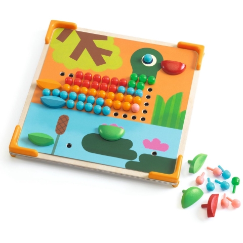 Djeco Mozaïekspel - Kleine dieren - Djeco - OneSize - Spel