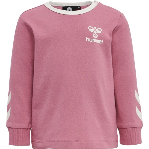 Hummel Blouse - hmlMaule - Heather Rose m. Wit - Hummel - 68 - Shirts