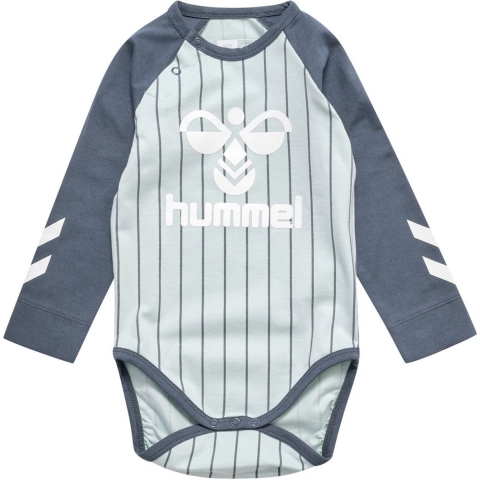 Hummel Romper l/s - hmlPinno - Surf Spray - Hummel - 56 - Romper L/S