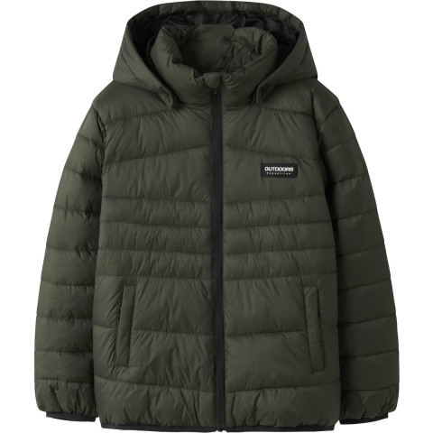Name It Gevoerde Jas - NkmMarble - Deep Dieptes - Name It - 6 jaar (116) - Donsjassen