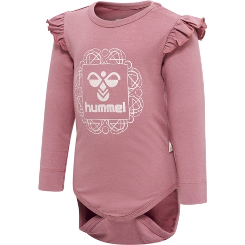Hummel Romper l/s - hmlFrik Romper l/s - Dusty Rose - Hummel - 56 - Romper L/S
