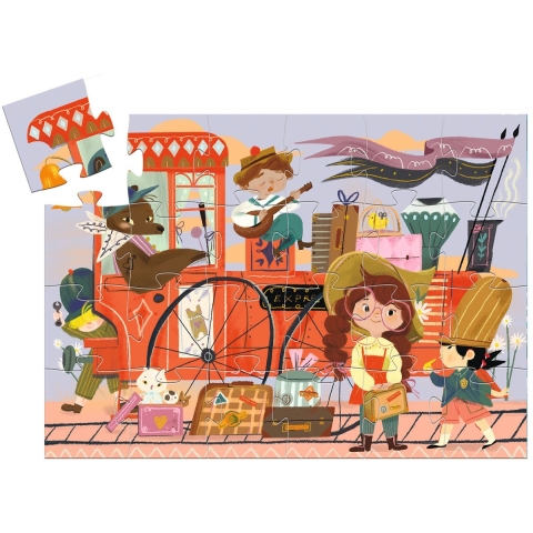 Djeco Puzzel - Mia's Reis - 36 Bakstenen - Djeco - OneSize - Puzzel