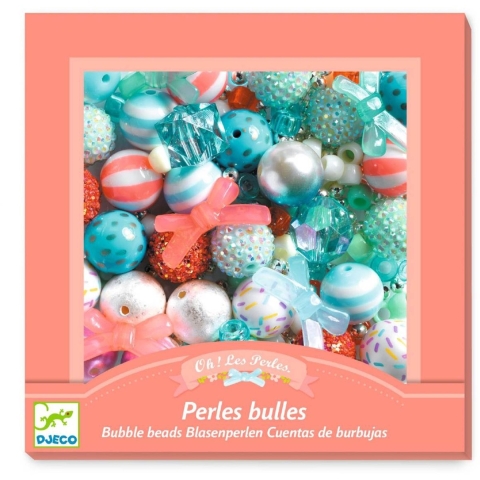 Djeco Kralen - 200+ st. - Bobble - Zilver - Djeco - OneSize - Kralen