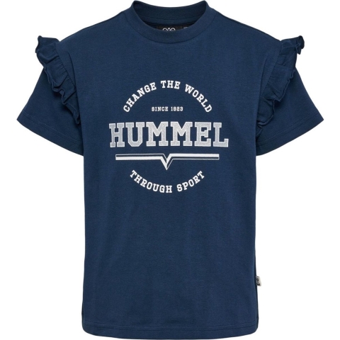 Hummel T-Shirt - hmlViolet - Dress Blue - Hummel - 8 jaar (128) - T-Shirts