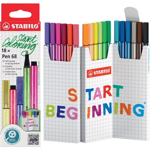 Stabilo Markers - Pen 68 - 18 st. - Multicolour - Stabilo - OneSize - Marker