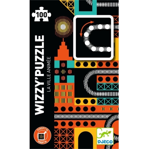 Djeco Puzzel - 100 Bakstenen - De levendige City - Djeco - OneSize - Puzzel