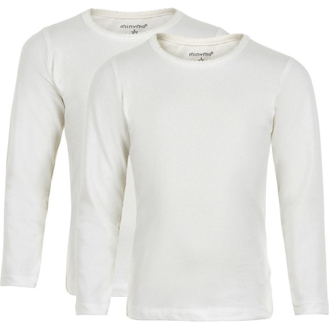 Minymo Blouse - 2-pack - Wit - Minymo - 10 jaar (140) - Shirts