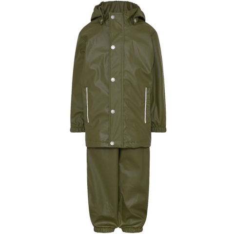 En Fant Regenkleding - PU - Klimop Green - En Fant - 8 jaar (128) - Regenkleding