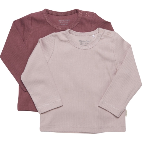 Minymo Blouse - 2-pack - Violet Ice - Minymo - 1½ jaar (86) - Shirts