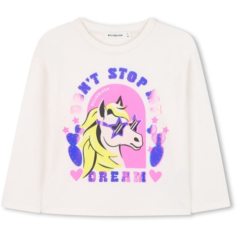 Billieblush Blouse - Ivory m. Print - Billieblush - 5 jaar (110) - Shirts
