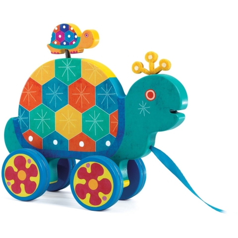 Djeco Trekspeelgoed - Gaspard - Schildpad - Djeco - OneSize - Trekspeelgoed