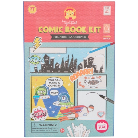 Tiger Tribe Creatieve Speelset - Comic Book Kit - Tiger Tribe - OneSize - Creatieve Speelset