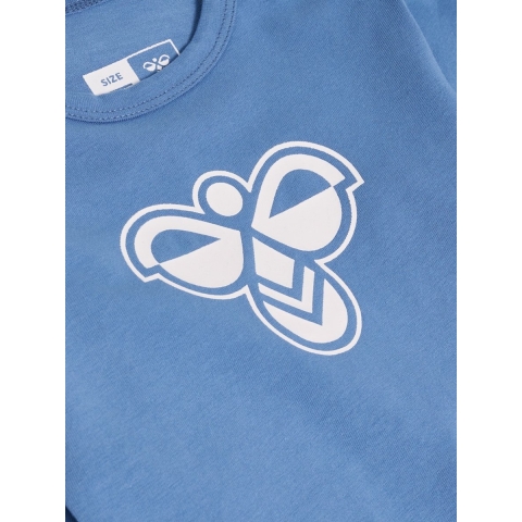 Hummel Romper l/s - hmlMini - Nederlands Blue m. Logo - Hummel - 62 - Romper L/S