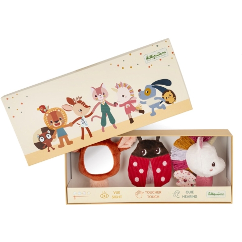 Lilliputiens Rammelaarset - 3-pack - Lena - Lilliputiens - OneSize - Rammelaar